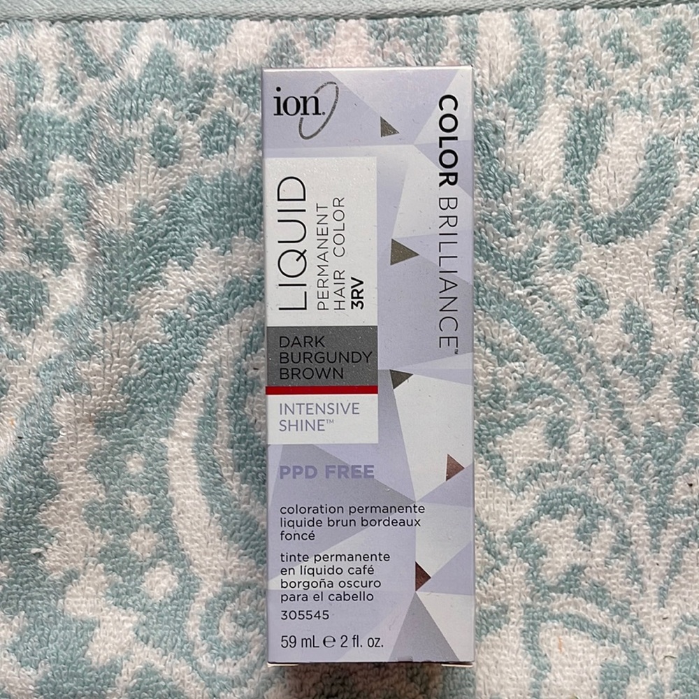 New Ion Liquid Permanent Hair Color 3RV Dark Burgundy Brown